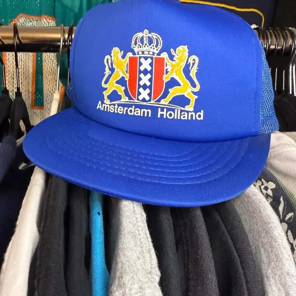 Vintage King Cap Amsterdam Holland Trucker Hat